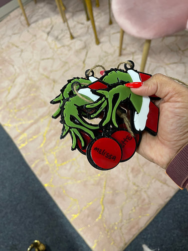 Custom Grinch Ornament